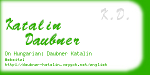 katalin daubner business card